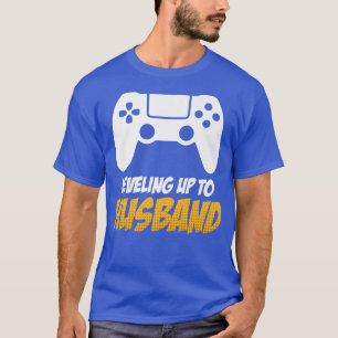 Nivå upp till Make Bröllop Giftermål Groom Bach T Shirt