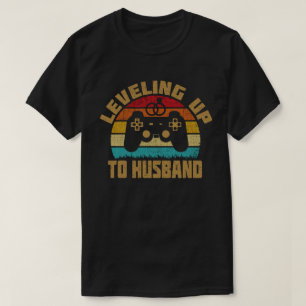 Nivå upp till Make Groom Video Game T Shirt