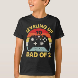 Nivå upp till pappa 2 t shirt
