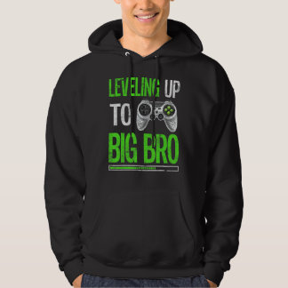 Nivå upp till Stora Bro Gamer Baby-annonseringssid Hoodie