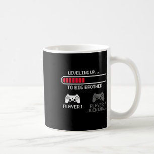 Nivå upp till storebror för Vintage Ga för pojkar Kaffemugg