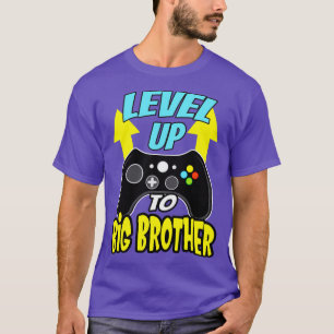 Nivå upp till storebror Syskon Boys Gift T Shirt