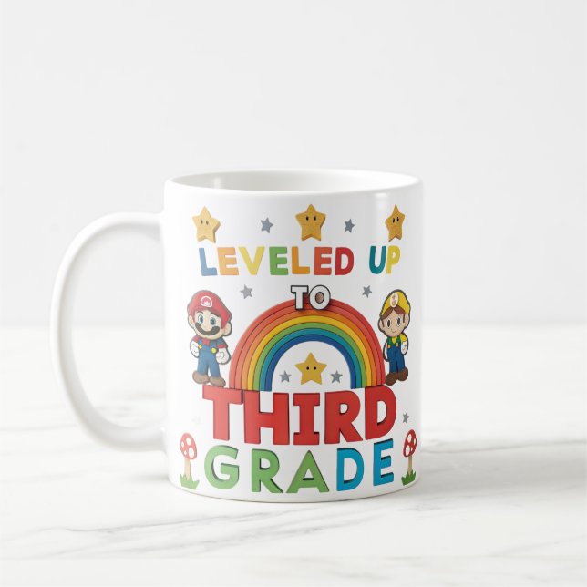 Nivå upp till tredje Klass Mugg | Back to school K (Vänster)