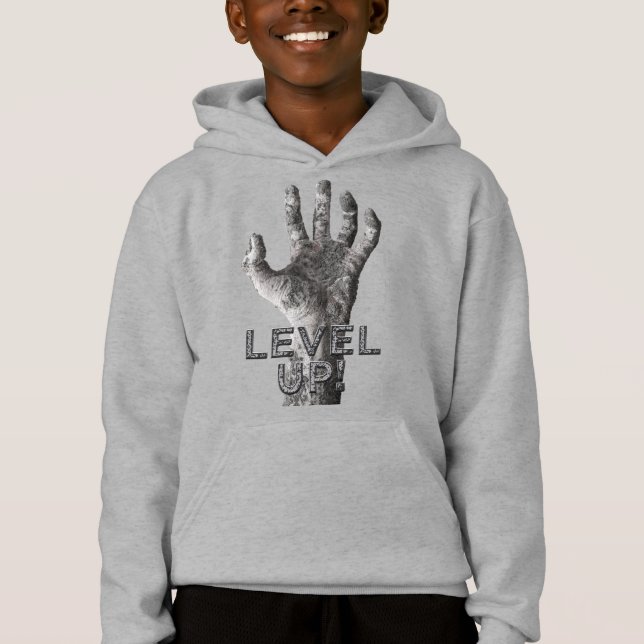 "Nivå upp!" Zombie Hand shirts & jacka T Shirt (Framsida)