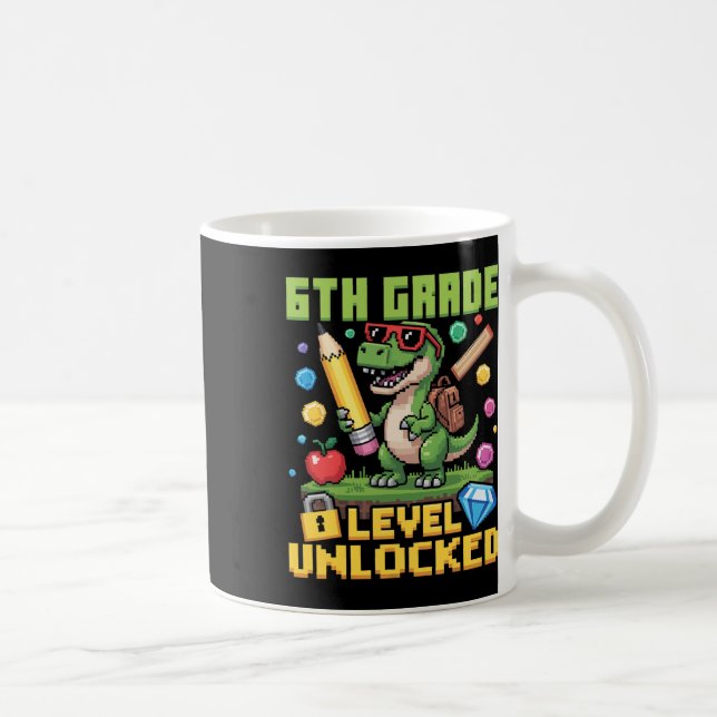 Nivå Upplåst 6:e Klass Dinosaurie Ck Till Skolan S Kaffemugg (Höger)
