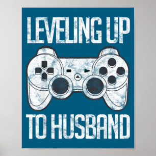 Nivåhöjning Make Husbonde Spelare Konstverk Poster