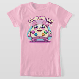 Niveling! Cute Gaming Controller Kawaii Tee