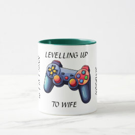 Nivning upp till frun. Newlyged Bride Gift Mugg