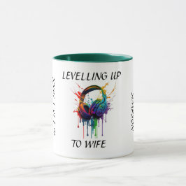 Nivning upp till frun. Newlyged Bride Gift Mugg
