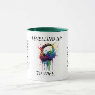 Nivning upp till frun. Newlyged Bride Gift Mugg
