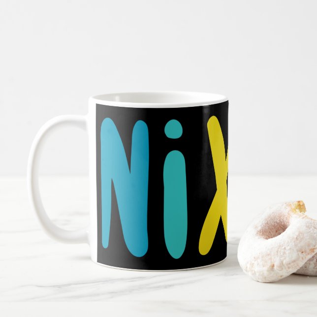 Nix Da, Tyska Dialect Slang Kaffemugg (Med munk)