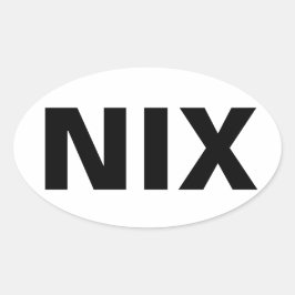 NIX OVALT KLISTERMÄRKE