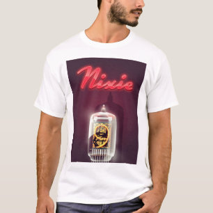 Nixie-rör vintage affisch t-shirt