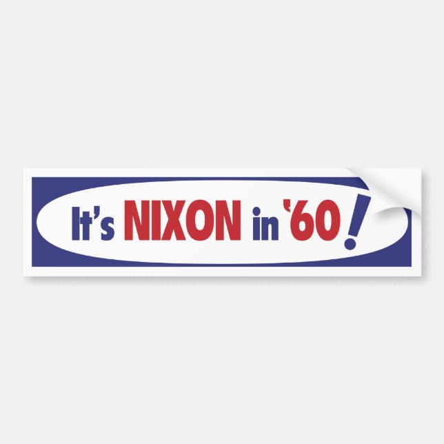 Nixon 1960 Klistermärke (Framsidan)