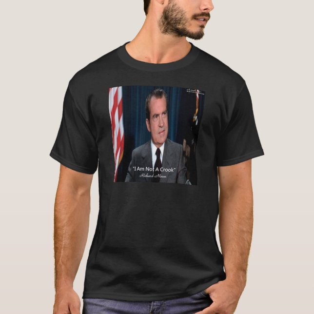 Nixon & Inte en Bluff Citat Tee Shirt (Framsida)