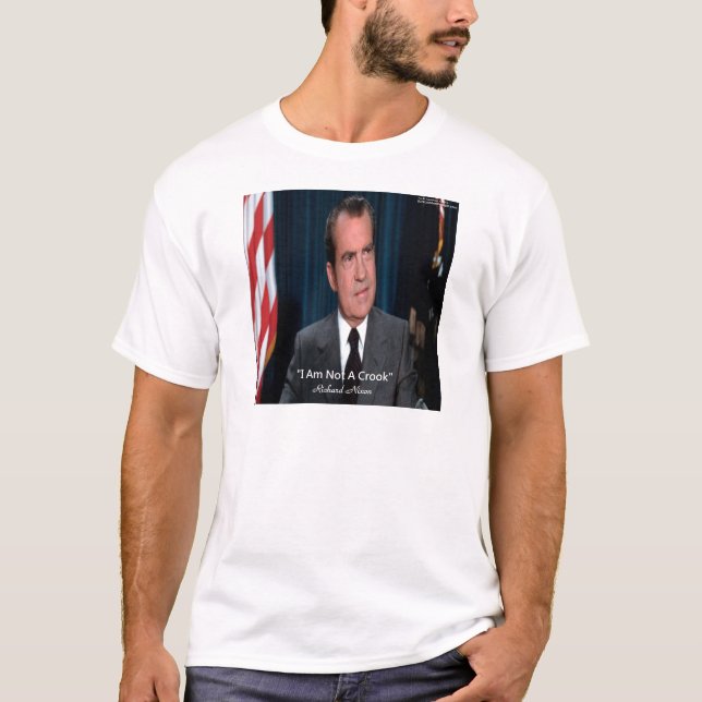 Nixon & Inte en korrumperad människa Citat Tee Shirt (Framsida)