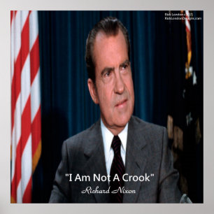 Nixon & Inte en lurendrejare Citat Poster