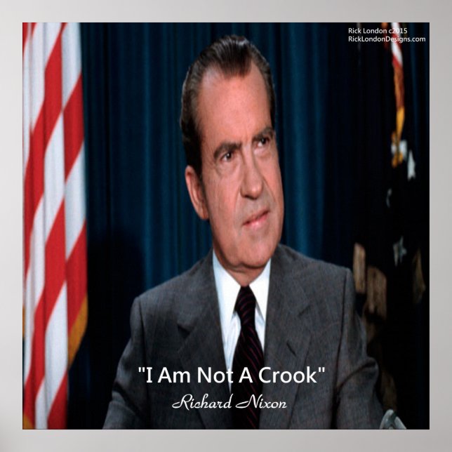 Nixon & Inte en lurendrejare Citat Poster (Framsidan)