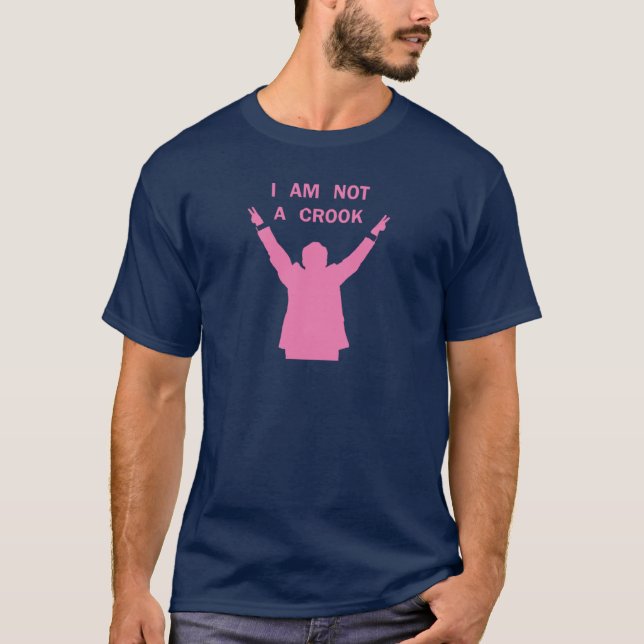 Nixon - jag är ingen krok - Rosa Tee Shirt (Framsida)