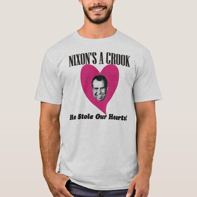 Nixon stal våra hjärtor t-shirt (Framsida)