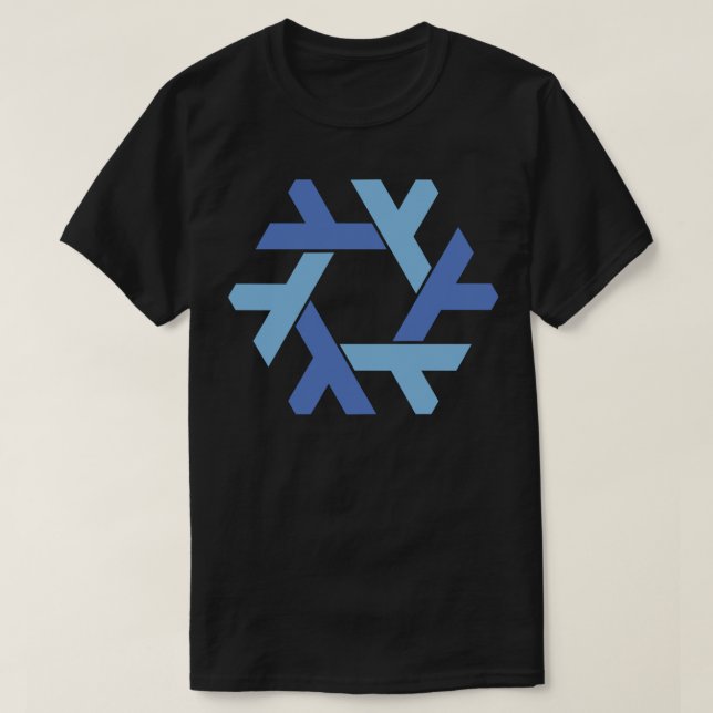 NixOS-logotyp - etikett T Shirt (Design framsida)