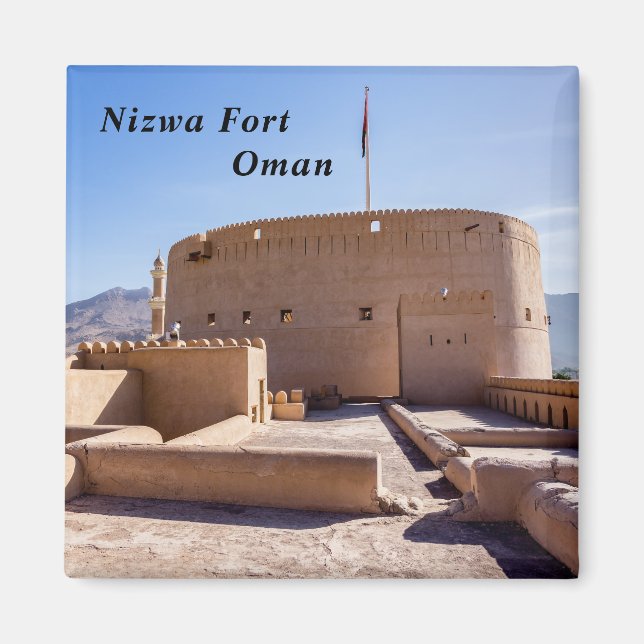 Nizwa Fort i Nizwa, Oman Magnet (Framsidan)