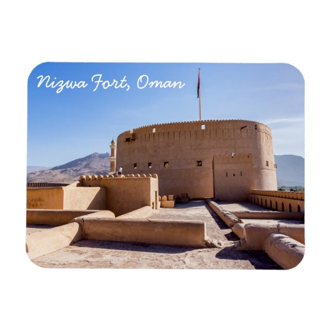 Nizwa Fort i Nizwa, Oman Magnet (Horisontell)
