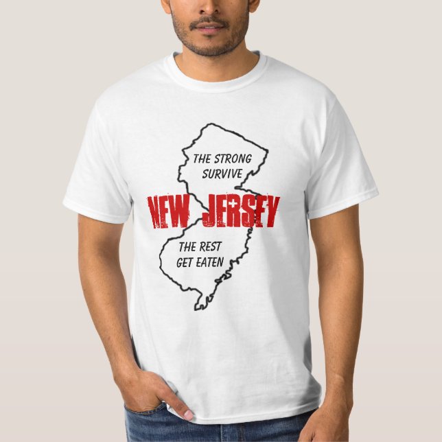 NJ den starka överlev, resten blir uppäten T-shirt (Framsida)