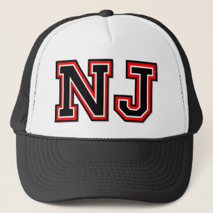"NJ" Monogram Keps
