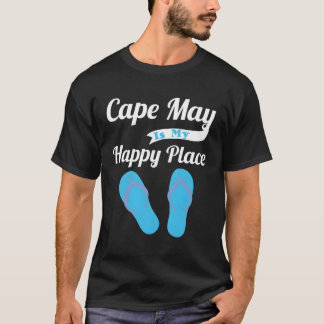 Nj Shore Beach Cape May är min Lycklig Ställe T Shirt