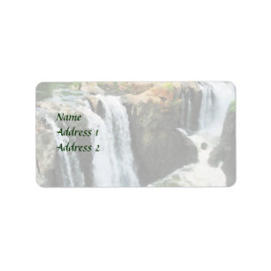 NJ - Waterfall Paterson NJ Bröllop Supplies Adressetikett