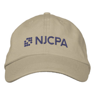 NJCPA Baseball Hat-Khaki - Broderad Keps