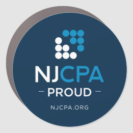 NJCPA Blue Car Magnet - NJCPA PROUY