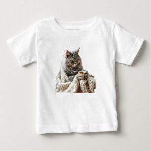 Njoy Cat Winter Tea T Shirt