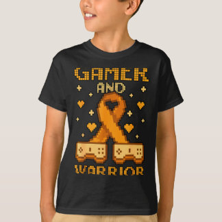 Njurcancer Medveten Gamer Och Krigare T Shirt