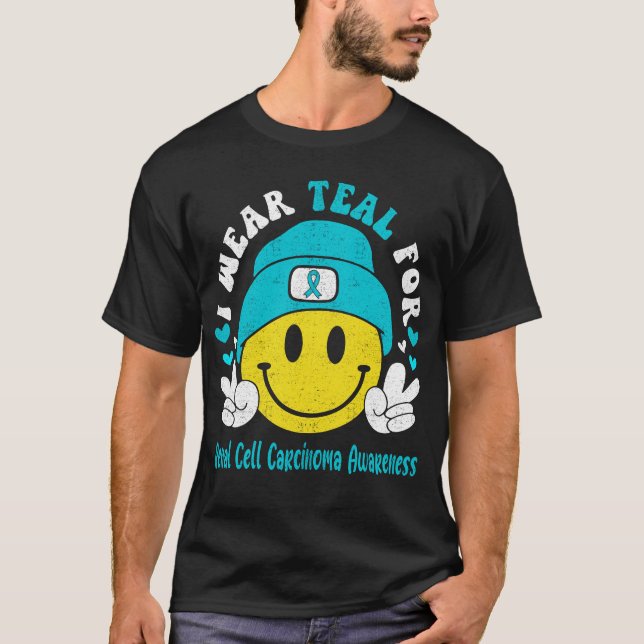 Njurcellscancer - medvetandegörande Ribbon Support T Shirt (Framsida)