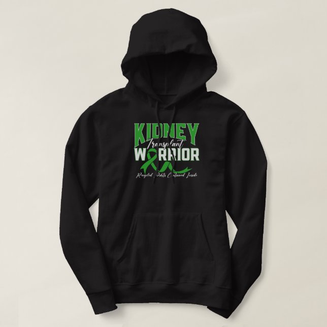 Njure Transplant (njursjukdom) Pat med allvarlig n Hoodie (Design framsida)