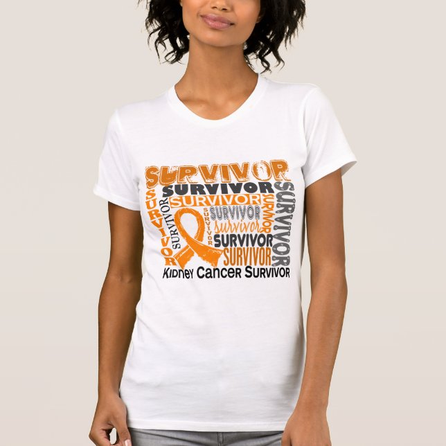 Njurecancer för överlevande 10 tee shirt (Framsida)