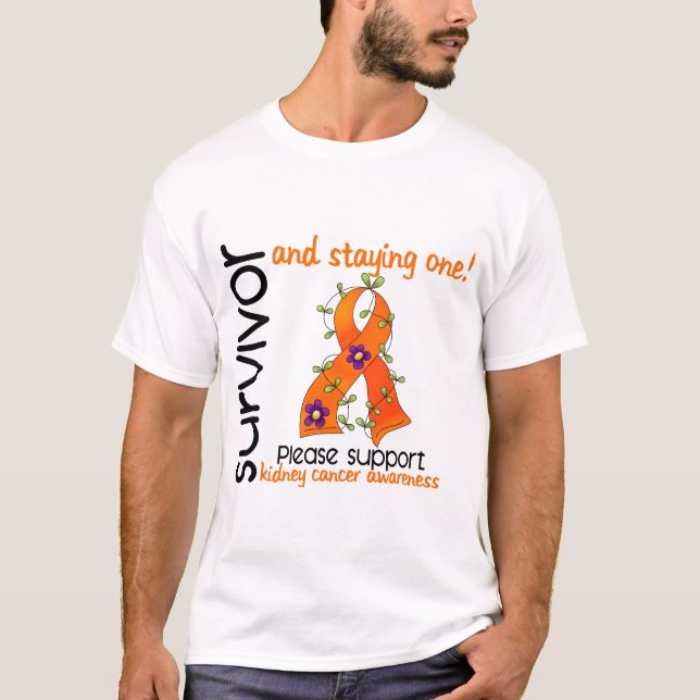 Njurecancer för överlevande 9 t shirt (Framsida)