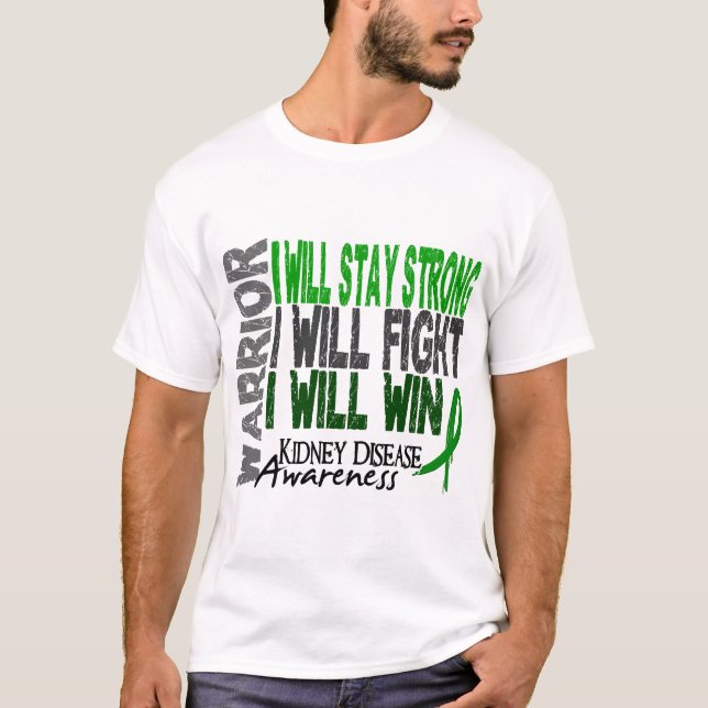 Njuresjukdomkrigare T-shirt (Framsida)