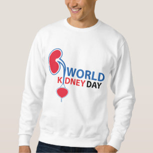 Njurhälsa för alla överallt där T-Shirt Lång Ärmad Tröja