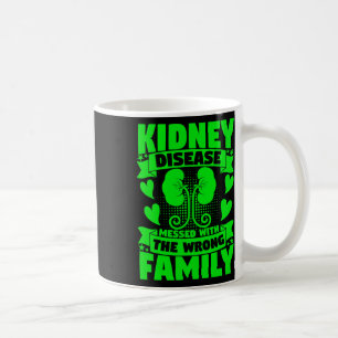 Njursjukdom med fel familjenjure kaffemugg