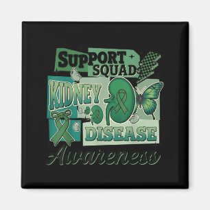Njursjukdom Medvetenhet Stöd Squad Team Magnet