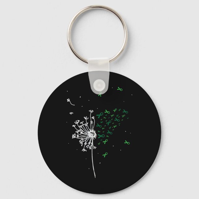 Njursjukdom Mental Health Ribbon Scoliosis Gift Nyckelring (Framsida)