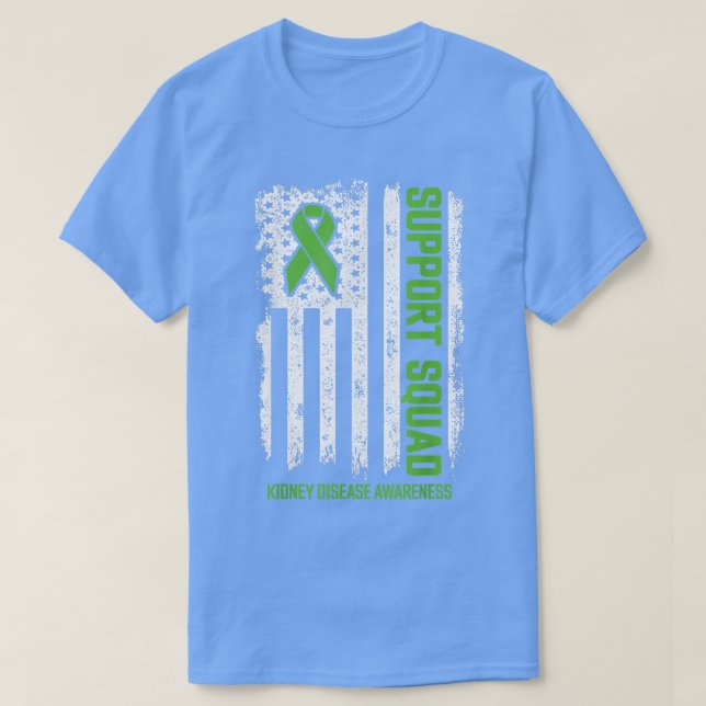 Njursjukdom: stöd för torgrafiksjukdom t shirt (Design framsida)