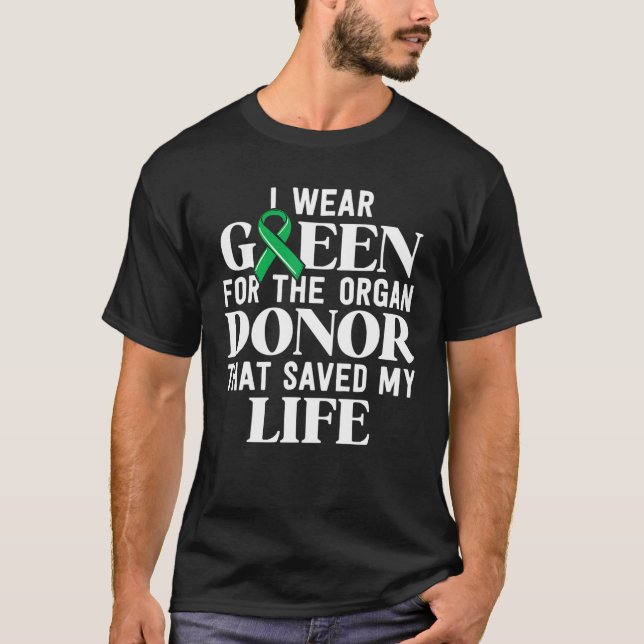 Njurtransplantat Överlevandedonationer Organdonati T Shirt (Framsida)
