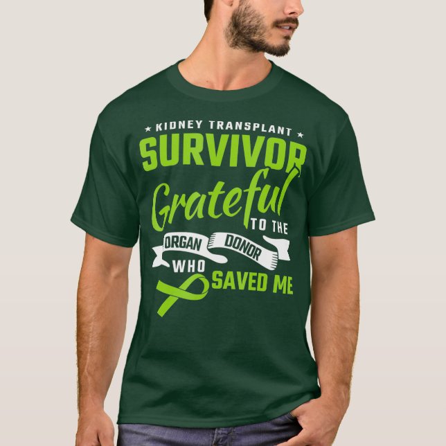 Njurtransplantat som är tacksam för organtransplan t shirt (Framsida)
