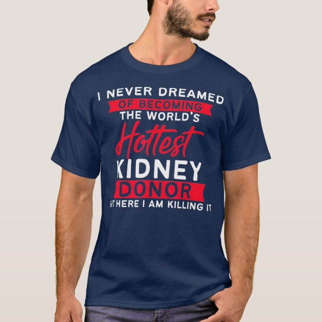 Njurtransplantation Njurtransplantation Donation T Shirt (Framsida)