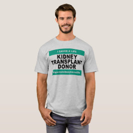 Njurtransplantationoljedosering - ljus skjorta tee shirt