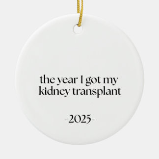 Njurtransplantationsdatum Julgransprydnad Keramik
